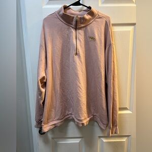 Womens Nike 3X Pink Quarter-Zip Pullover.